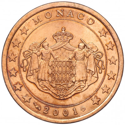 5 евроцентов 2001 года Монако