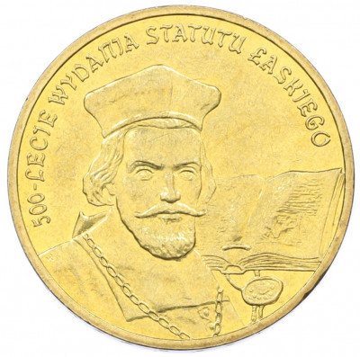 2 злотых 2006 года Польша «500 лет провозглашения статута Яна Лаского»