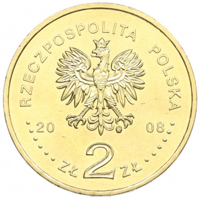 2 злотых 2008 года Польша «Олимпиада в Пекине»