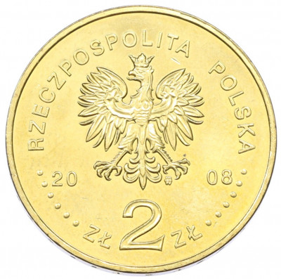 2 злотых 2008 года Польша «Памятники Польши — Казимеж-Дольны»
