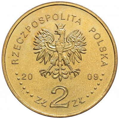 2 злотых 2009 года Польша «Оборона Вестерплатте в сентябре 1939»