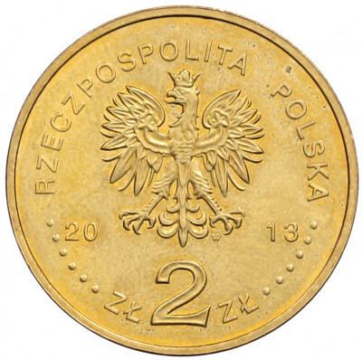 2 злотых 2013 года Польша «100 лет со дня рождения Витольда Лютославского»