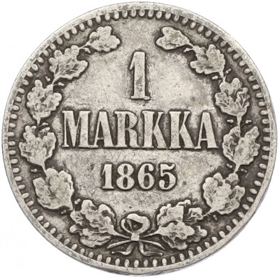 1 марка 1865 года Русская Финляндия