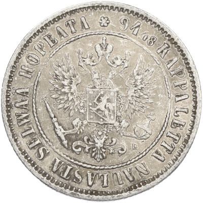 1 марка 1890 года Русская Финляндия