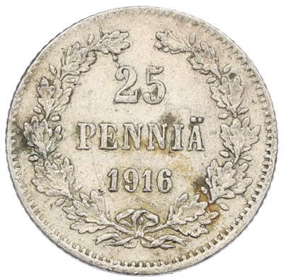 25 пенни 1916 года Русская Финляндия