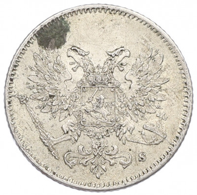 25 пенни 1917 года Русская Финляндия — Орел без корон (Временное правительство)