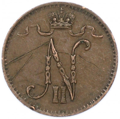 1 пенни 1902 года Русская Финляндия