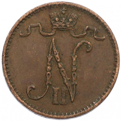 1 пенни 1909 года Русская Финляндия