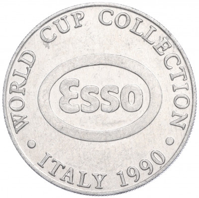 Рекламный жетон «Esso — Вилли Миллер (Шотландия — коллекция Кубка мира)» 1990 года Великобритания