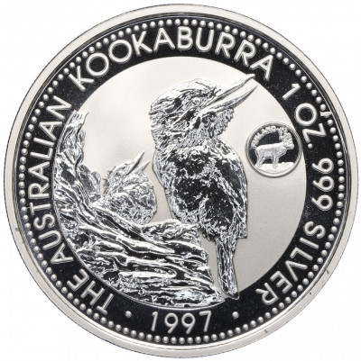 1 доллар 1997 года Австралия «Австралийская кукабара» (Finland Privy Mark)