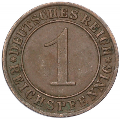 1 рейхспфенниг 1933 года A Германия