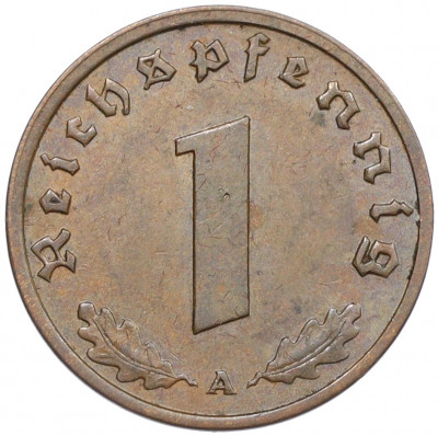 1 рейхспфенниг 1938 года A Германия