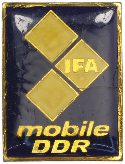 Значок Восточная Германия (ГДР) «IFA (союз предприятий автомобильной промышленности) — mobile DDR»