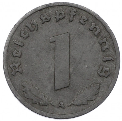 1 рейхспфенниг 1943 года A Германия