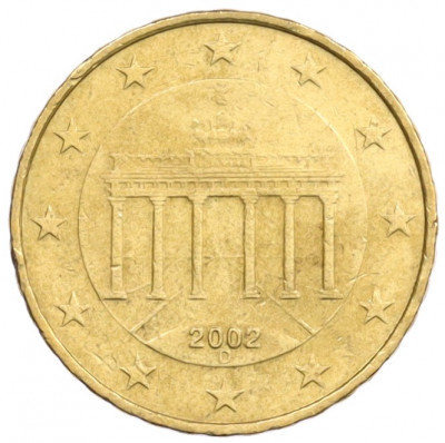 10 евроцентов 2002 года D Германия