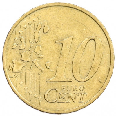 10 евроцентов 2002 года D Германия