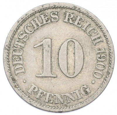 10 пфеннигов 1900 года A Германия