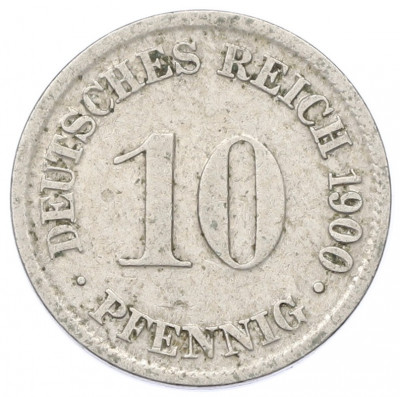 10 пфеннигов 1900 года D Германия