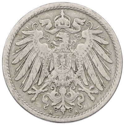 10 пфеннигов 1908 года A Германия