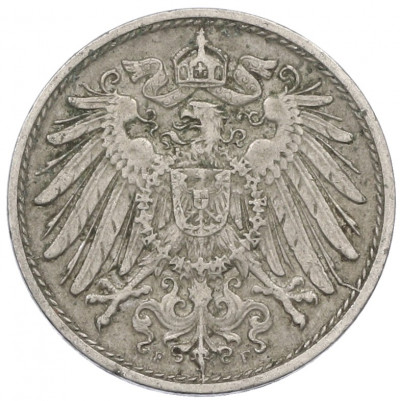 10 пфеннигов 1912 года F Германия