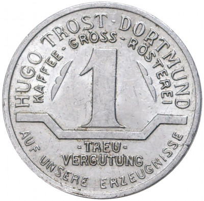 Жетон 1932 года Германия (город Дортмунд) — фирма Hugo Trost