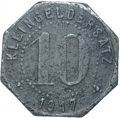 10 пфеннигов 1917 года Германия — город Тюбинген (Нотгельд)