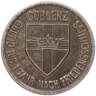 10 пфеннигов 1918 года Германия — город Кобленц (Нотгельд)