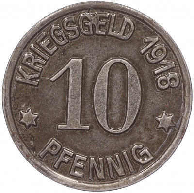 10 пфеннигов 1918 года Германия — город Кобленц (Нотгельд)