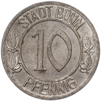10 пфеннигов 1920 года Германия — город Бонн «Бетховен» (Нотгельд)