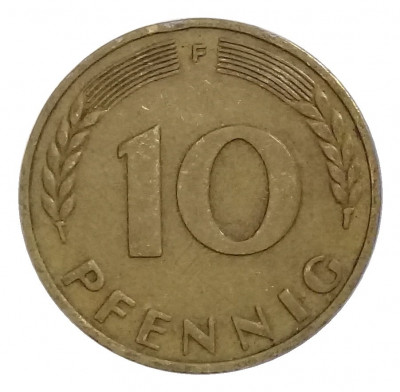 10 пфеннигов 1949 года F Германия