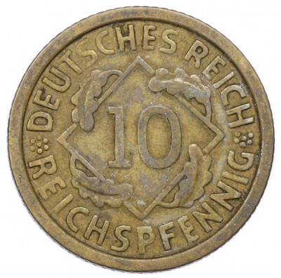 10 рейхспфеннигов 1925 года A Германия