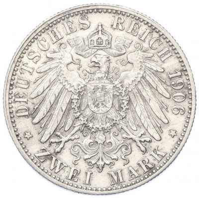 2 марки 1906 года Германия (Вюртемберг)