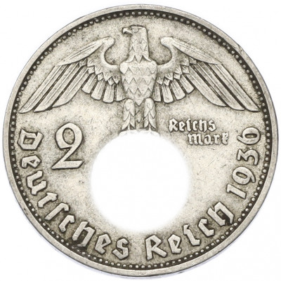 2 рейхсмарки 1936 года D Германия