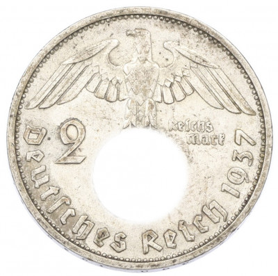 2 рейхсмарки 1937 года F Германия
