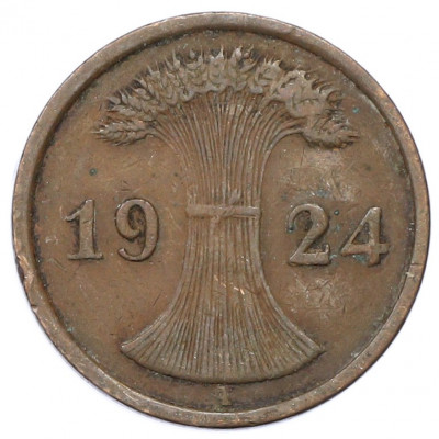 2 рентенпфеннига 1924 года A Германия