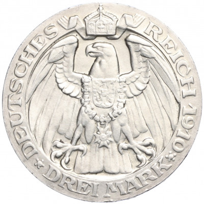3 марки 1910 года Германия (Пруссия) «Берлинский университет»