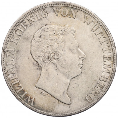 1 талер 1837 года Вюртемберг