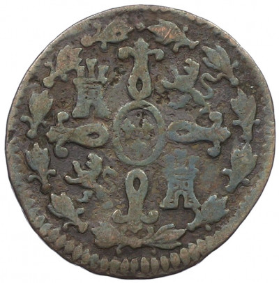 2 мараведи 1801 года Испания (Карл IV)