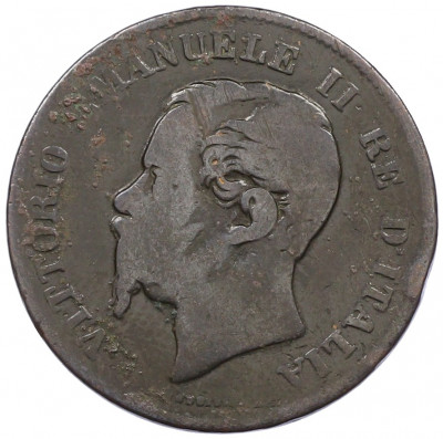 5 чентезимо 1862 года N Италия