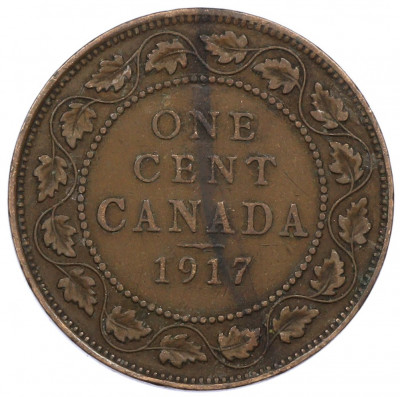 1 цент 1917 года Канада