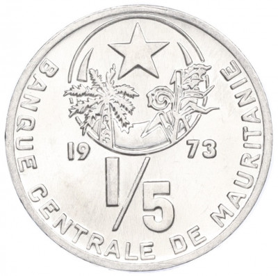 1/5 угии 1973 года Мавритания