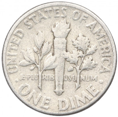 1 дайм (10 центов) 1956 года США