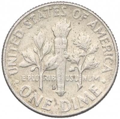1 дайм (10 центов) 1964 года D США