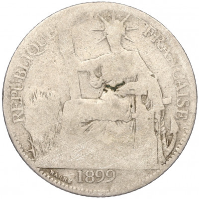 20 центов 1899 года Французский Индокитай