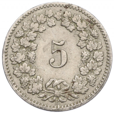 5 раппенов 1907 года Швейцария