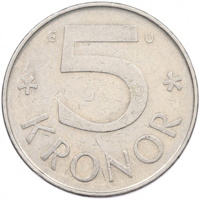 5 крон 1984 года Швеция