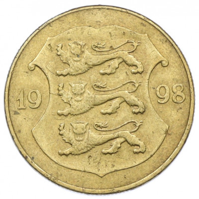 1 крона 1998 года Эстония