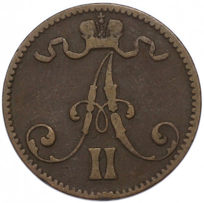 5 пенни 1867 года Русская Финляндия