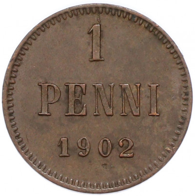 1 пенни 1902 года Русская Финляндия