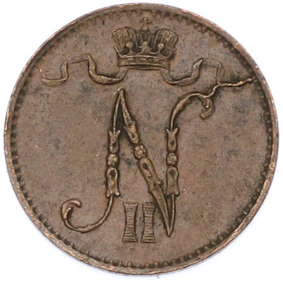 1 пенни 1907 года Русская Финляндия